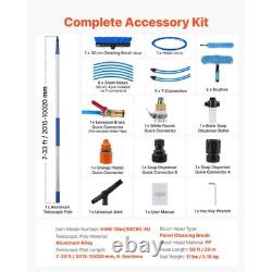 Uimoso Solar Panel Cleaning Kit with Water-Fed Pole, Brush, and Soap Dispenser