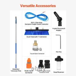 Uimoso Water Fed Pole Kit 11m Solar Panel Cleaning Pole with Extendable Handle