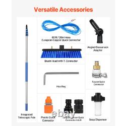 Uimoso Water Fed Pole Kit 7.3m Solar Panel Cleaning Pole with Extendable Handle