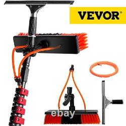 VEVOR Water Fed Pole Kit, 24ft Length Water Fed Brush withSqueegee, 7.2m Water Fed