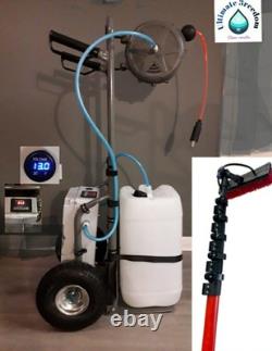 WFP Full Kit Water Fed Pole System Plus 25ft Pole- 10m Reel 2 Containers
