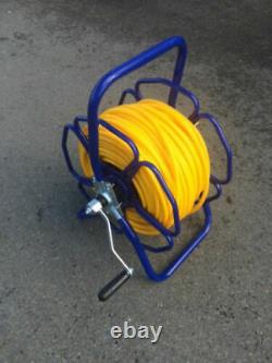 W F P Blue Heavy Duty Metal Hose Reel With 100 m of 6 mm Hose