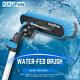 Washing Kit Water-fed Brush, Cobweb Duster, 25cm Squeegee And Soap Dispenser