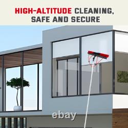 Water BrushAdjustable Window Cleaning Pole Solar Panel Cleaning Brush UK Stocks