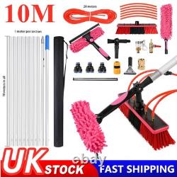 Water Fed Pole Kit 10m Solar Panel Window Cleaning Pole with Extendable Handle