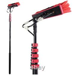 Water Fed Pole Kit, Window Cleaning Poles, Water Fed Cleaning Brush, Aluminum 24ft