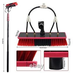Water Fed Pole Kit, Window Cleaning Poles, Water Fed Cleaning Brush, Aluminum 24ft