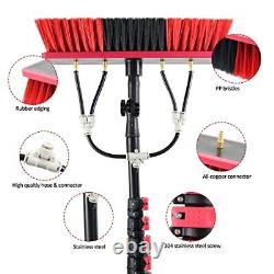 Water Fed Pole Kit, Window Cleaning Poles, Water Fed Cleaning Brush, Aluminum 24ft