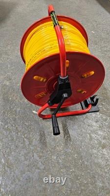 Water Fed Pole Metal Hose Reel With 100 m of 6 mm Hose & Bracket Window Cleaning