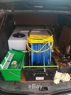 Water Fed Pole window cleaning equipment Tank, Poles, Pump, Filters, control