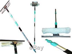 Water Fed Squeegee Mop 3m Telescopic Expandable Handle Pole Window Cleaning Head