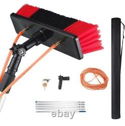 Water Fed Window Cleaning Brush Telescopic 5m Pole Windows Cars/vans Solar Panal