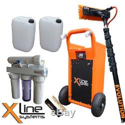 Water Fed Window Cleaning Equipment, 45L Trolley, Pole, Brush, Filter, Hose, TDS