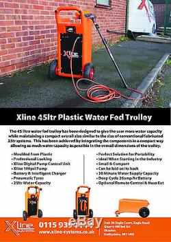 Water Fed Window Cleaning Equipment, 45L Trolley, Pole, Brush, Filter, Hose, TDS