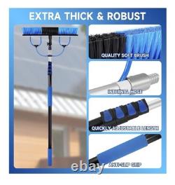 Water Fed Window Cleaning Pole System 5m Telescopic Brush Cleaning Kit