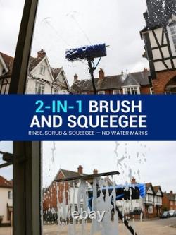Water Fed Window Cleaning Pole for 2-Storey Homes 4.6m Telescopic Window Clean