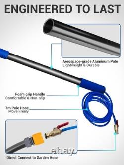 Water Fed Window Cleaning Pole for 2-Storey Homes 4.6m Telescopic Window Clean