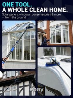 Water Fed Window Cleaning Pole for 2-Storey Homes 4.6m Telescopic Window Clean