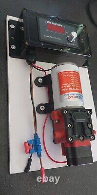 Water fed pole pump and controller 12v