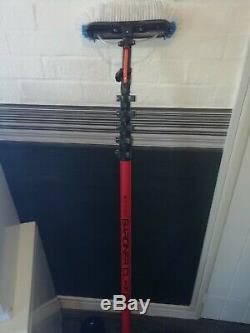 Water fed pole window cleaning system