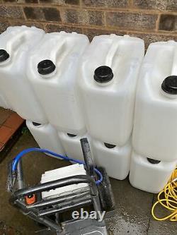 Water fed pole window cleaning system portable with tanks and pole. Full kit