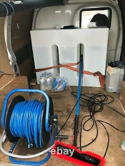 Water fed pole window cleaning system / van setup