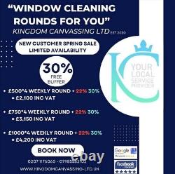 Water fed window cleaning equipment used