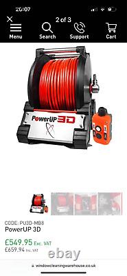 Waterworks Power UP 3D electric hose reels with Push Button