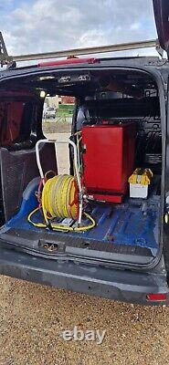 Window Cleaner Van Black Ford Transit connect with Brodex 250di system