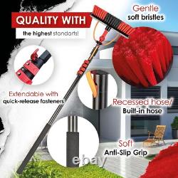 Window Cleaning Brush 7 Meter Extendable Telescopic Water Fed Window Cleanin
