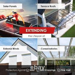 Window Cleaning Brush Kit. 4.6m Telescopic Pole. Water-Fed Aluminium