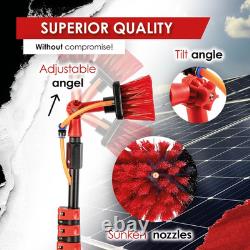 Window Cleaning Brush Kit. 4.6m Telescopic Pole. Water-Fed Aluminium