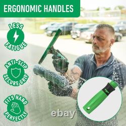 Window Cleaning Kit with Washer, Squeegee, Bucket, Scraper and Cloth