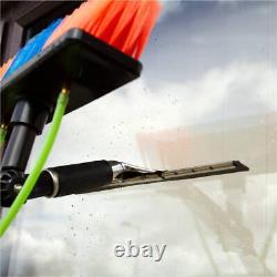 Window Cleaning Pole 20ft & Backpack Telescopic Extension Glass Brush Water Fed