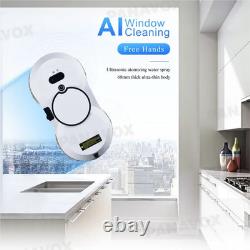 Window Cleaning Robot 5600Pa Suction Auto Water Spray Remote 80W Anti-Fall