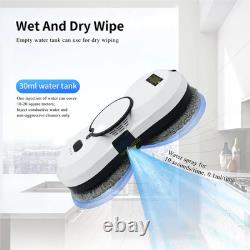 Window Cleaning Robot 5600Pa Suction Auto Water Spray Remote 80W Anti-Fall