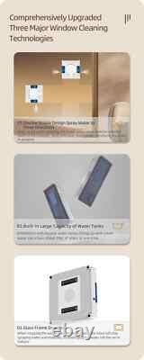 Window Cleaning Robot, Dual Water Spray, Glass Floor Wall Robot Window Cleaner