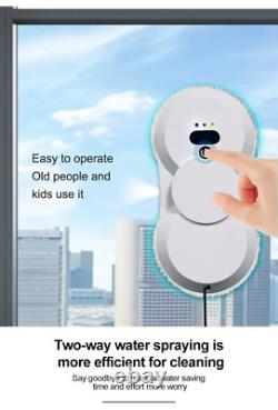Window Cleaning Robot Ultra-Thin Double Water Spray Remote Control Planning Wind