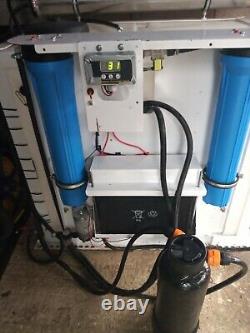 Window Cleaning System with 4040 ro make water in van water fed pole 400ltr tan
