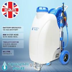 Window Cleaning tank Pure Water Trolley Aquaspray Pro 45L 50m Hose & Hose Reel