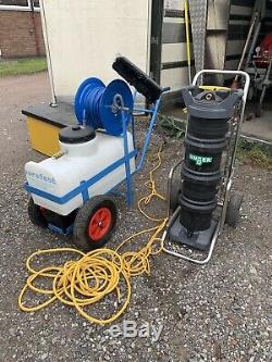 Window cleaning trolley water fed pole System Purifier