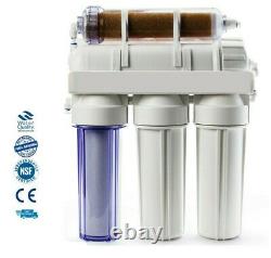 XL 5 Stage RO DI Reverse Osmosis water filter with Deionization Resin 200GPD