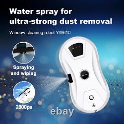 YW610 Ultrathin Window Cleaning Robot with AI Route and Water Spray Function