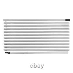 (12m 30cm Brosse à eau pour le nettoyage de panneaux solaires) Kit de perche d'alimentation en eau pour le nettoyage en extérieur au Royaume-Uni