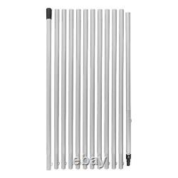 (12m 30cm Brosse à eau pour le nettoyage de panneaux solaires) Kit de perche d'alimentation en eau pour le nettoyage en extérieur au Royaume-Uni
