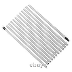(12m 30cm Brosse à eau pour le nettoyage de panneaux solaires) Kit de perche d'alimentation en eau pour le nettoyage en extérieur au Royaume-Uni