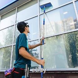 3m 9ft Brosse télescopique en aluminium pour fenêtres de voiture et de camion avec raclette et manche extensible - Neuf