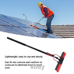 (50cm Tête de brosse) Kit de perche à alimentation en eau pour un puissant brossage de panneaux solaires