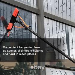 (50cm Tête de brosse) Kit de perche à alimentation en eau pour un puissant brossage de panneaux solaires