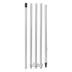 (5m 30cm Brosse à eau) Poteau de nettoyage de fenêtre réglable Brosse de nettoyage de panneau solaire